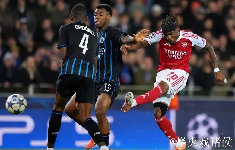 欧冠阿森纳3比0布鲁日，马杜埃凯梅开二度，核心